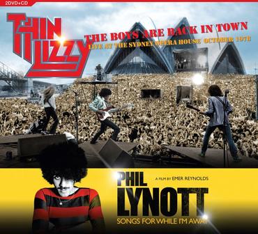 PHIL LYNOTT + THIN LIZZY 'SONGS FOR WHILE I'M AWAY + THE BOYS ARE BACK IN TOWN LIVE AT THE SYDNEY OPERA HOUSE OCTOBER 1978' CD + 2DVD