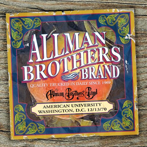 THE ALLMAN BROTHERS BAND 'AMERICAN UNIVERSITY WASHINGTON D.C. 12-13-70' LP