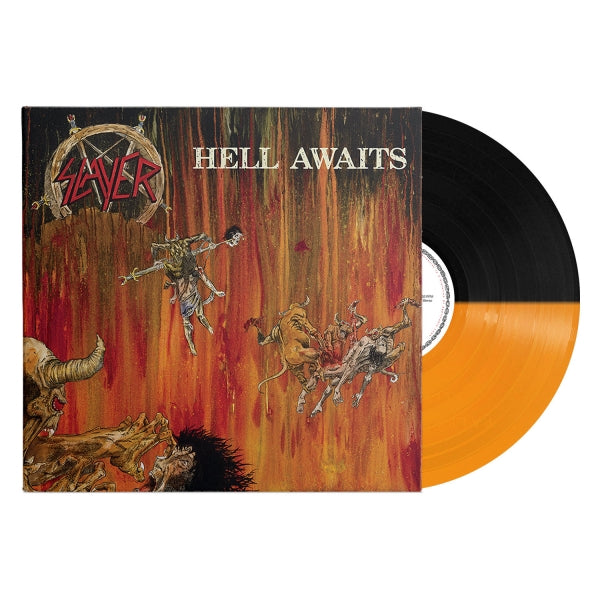 SLAYER 'HELL AWAITS' LP (Transparent Orange & Black Split Vinyl)