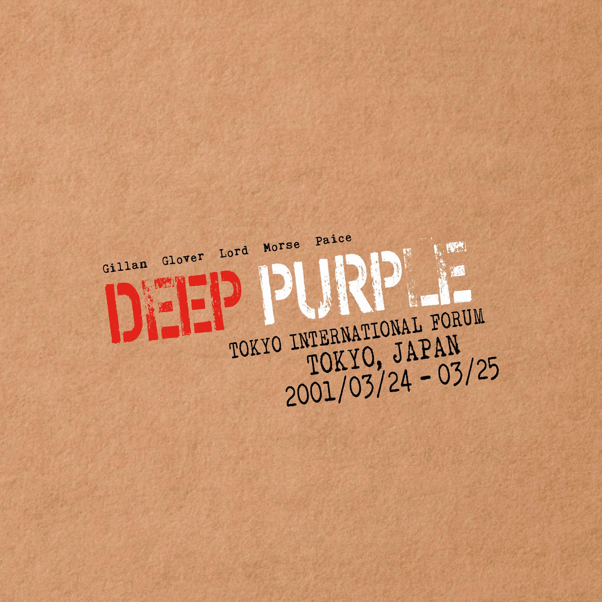 DEEP PURPLE 'LIVE IN TOKYO 2001' 4LP (Limited Edition, Red & Clear 'Flag of Japan' Vinyl)
