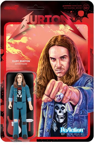 CLIFF BURTON ALT WAVE 1 METALLICA REACTION ACTION FIGURE