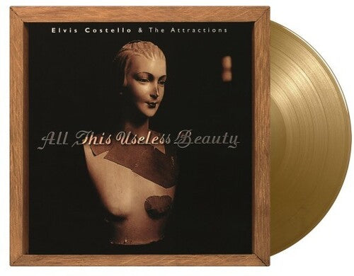 ELVIS COSTELLO & THE ATTRACTIONS 'ALL THIS USELESS BEAUTY' LP (Limited Edition, Import, Gold Vinyl)