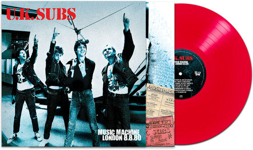 UK SUBS 'MUSIC MACHINE LONDON 8/8/80' LP (Red Vinyl)