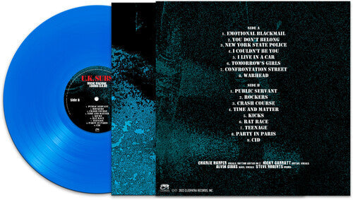 UK SUBS 'MUSIC MACHINE LONDON 8/8/80' LP (Blue Vinyl)