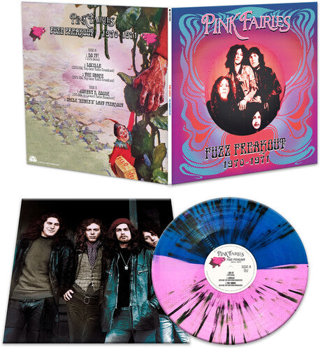 PINK FAIRIES 'FUZZ FREAKOUT 1970-1971' LP (Blue/Pink/Black Splatter Vinyl)