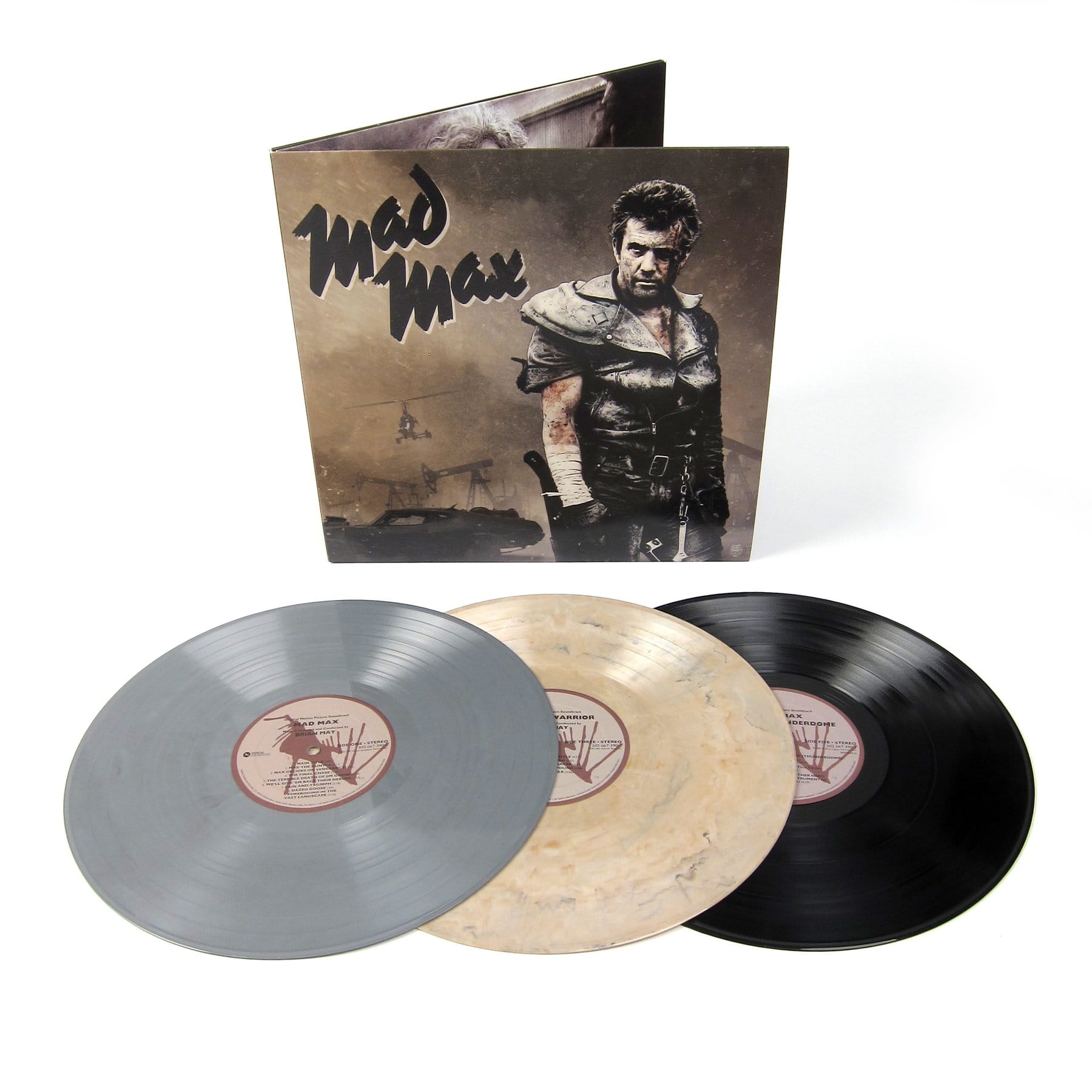 'MAD MAX TRILOGY' SOUNDTRACK GRAY/BLACK/SAND 3LP