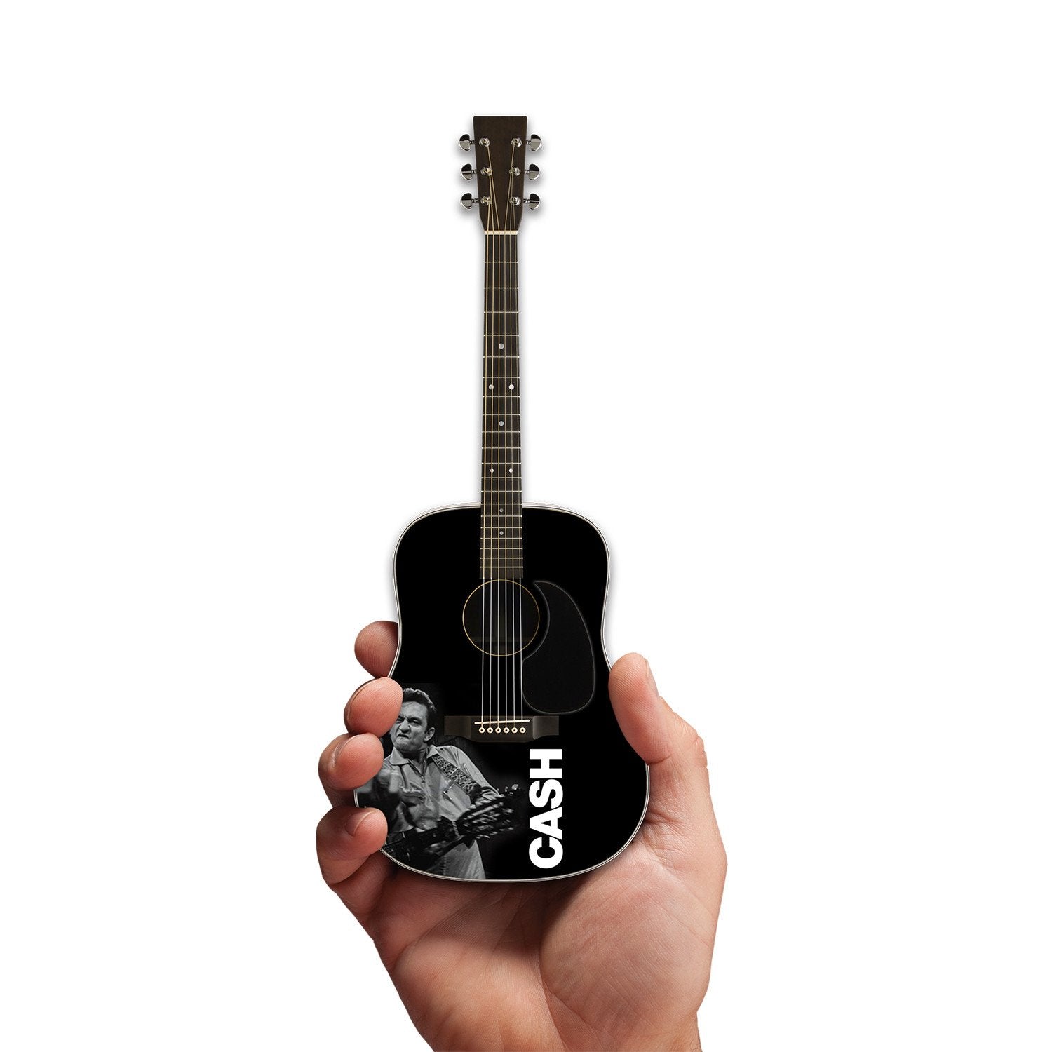 JOHNNY CASH - TRIBUTE BLACK MINI GUITAR