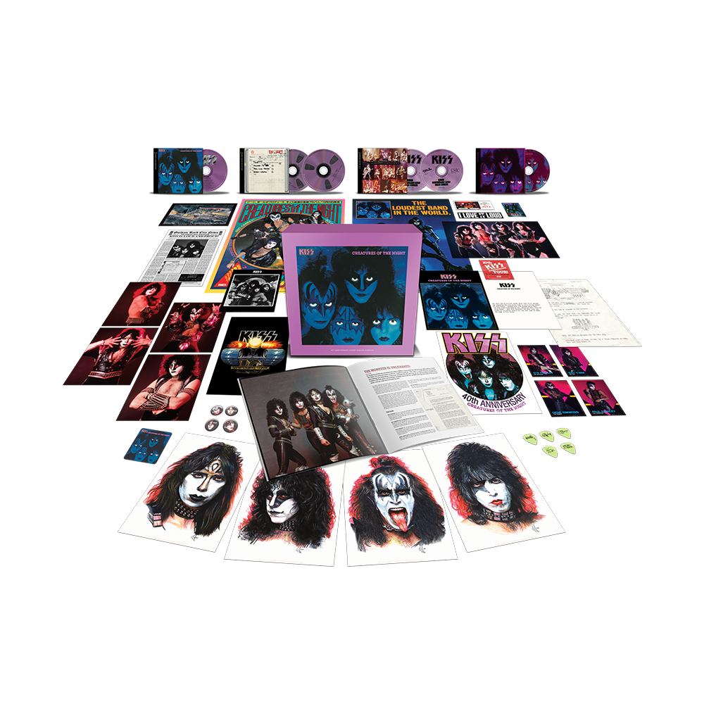 KISS 'CREATURES OF THE NIGHT' 5CD BOX SET (Super Deluxe 40th Anniversary Edition)