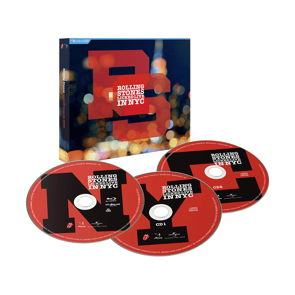 THE ROLLING STONES 'LICKED LIVE IN NYC' 2CD + BLU-RAY