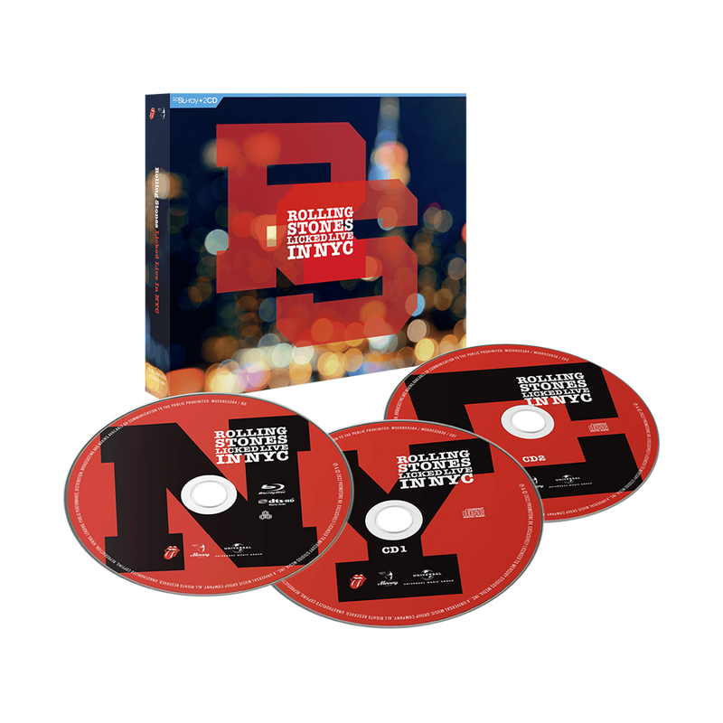 THE ROLLING STONES 'LICKED LIVE IN NYC' 2CD + BLU-RAY