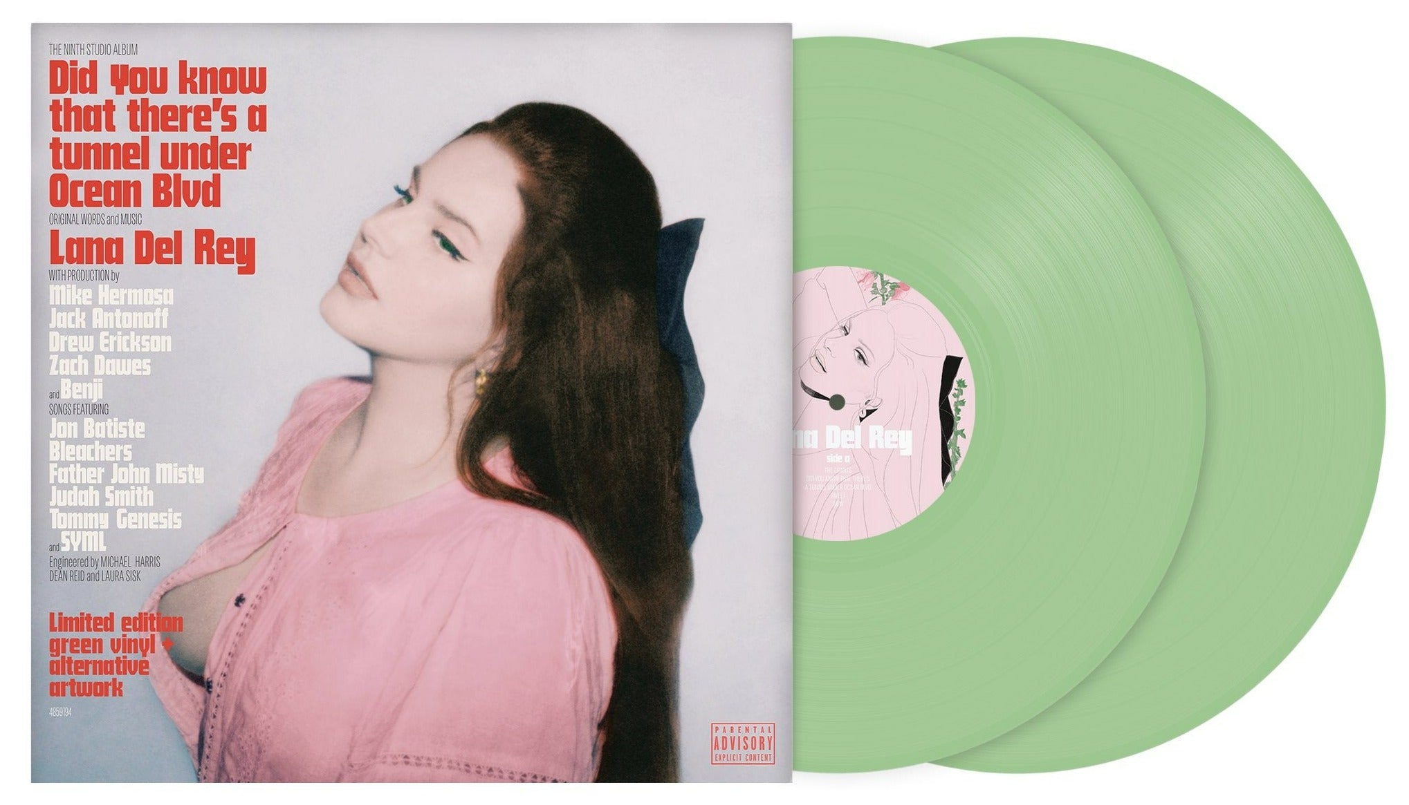 LANA DEL REY 'DID YOU KNOW THAT THERE'S A TUNNEL UNDER OCEAN BLVD' 2LP (Limited Edition, Green Vinyl)