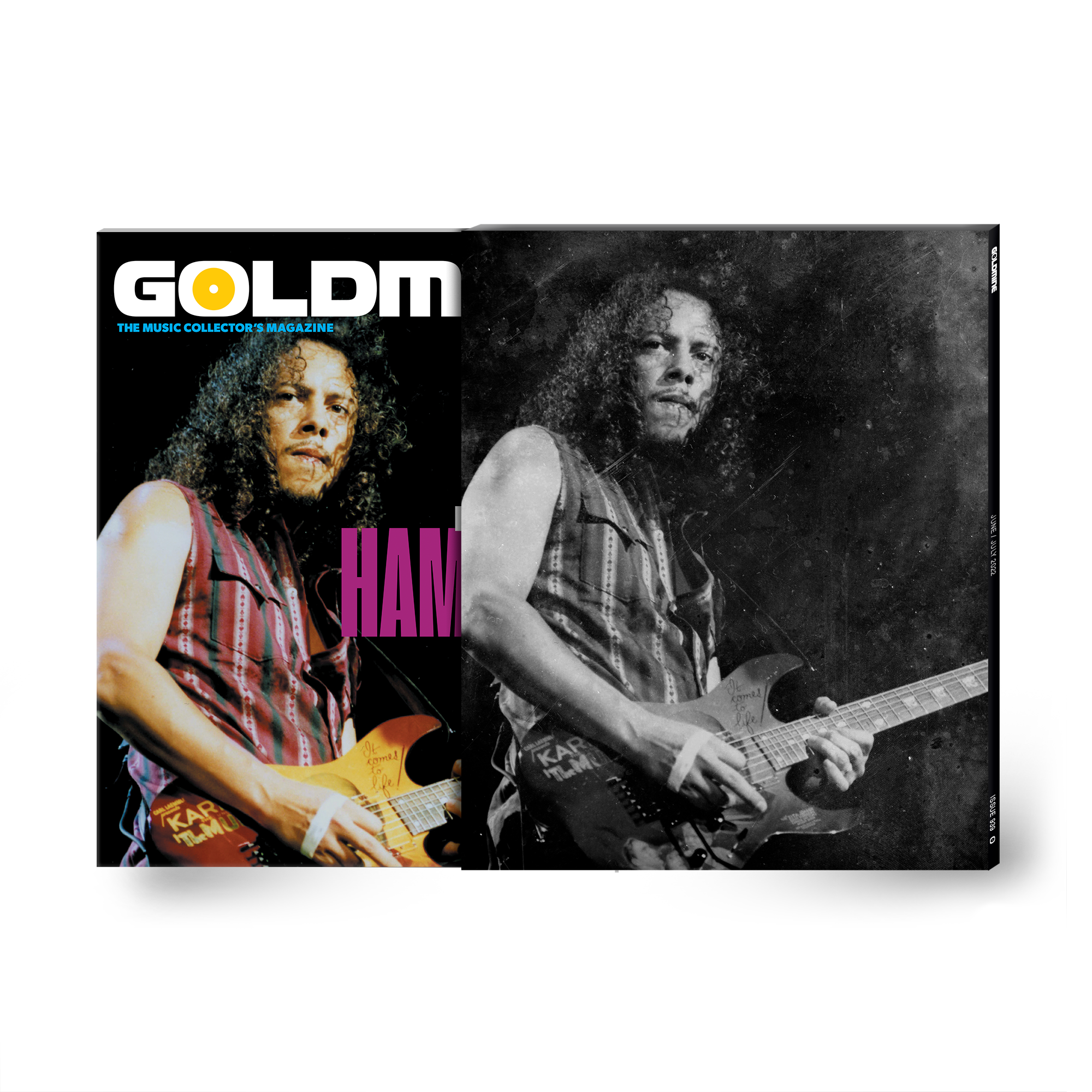 GOLDMINE MAGAZINE: JUNE/JULY 2022 ISSUE FEATURING KIRK HAMMETT ALT COVER HAND-NUMBERED SLIPCASE & PHOTO PRINT