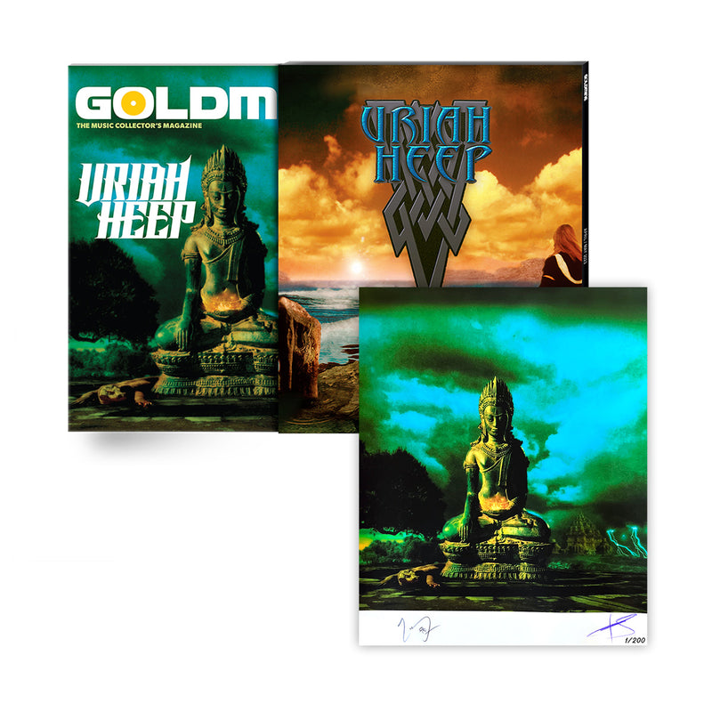 GOLDMINE MAGAZINE: APRIL/MAY 2023 ISSUE ALT COVER FEATURING URIAH HEEP - HAND-NUMBERED SLIPCASE + SIGNED PRINT