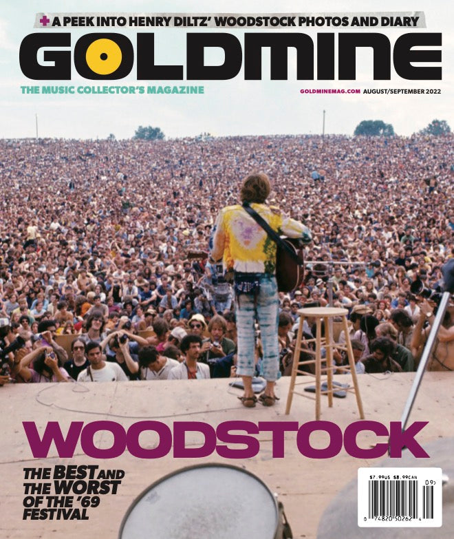 GOLDMINE MAGAZINE: AUG/SEPT 2022 ISSUE FEATURING WOODSTOCK