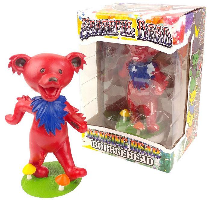 GRATEFUL DEAD DANCING BEAR BOBBLEHEAD - RED