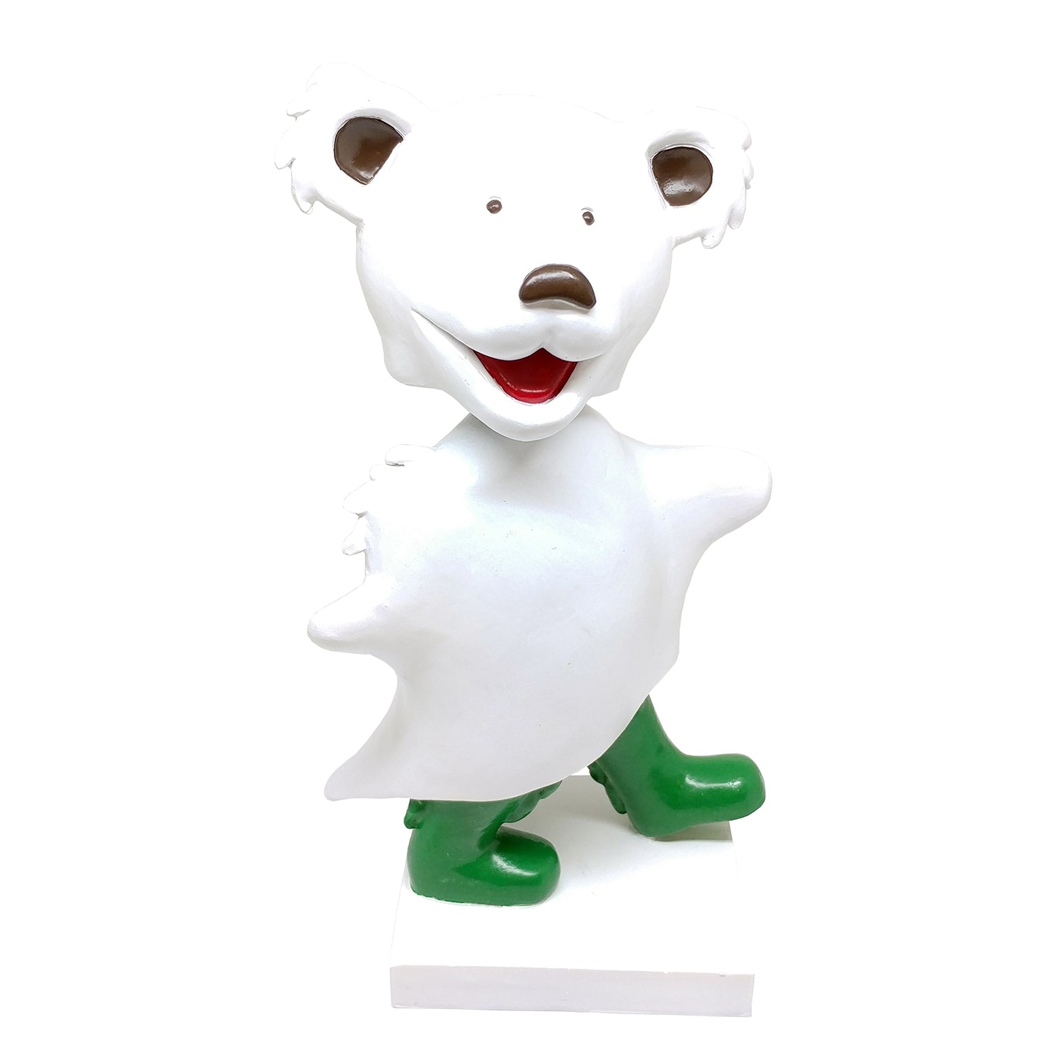 GRATEFUL DEAD DANCING BEAR 'GHOST' BOBBLEHEAD - WHITE