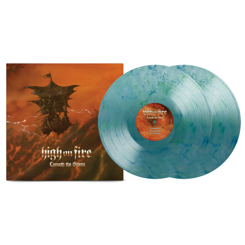 HIGH ON FIRE ‘COMETH THE STORM’ 2LP (Limited Edition – Only 300 made, Sky Blue & Spring Green Vinyl)