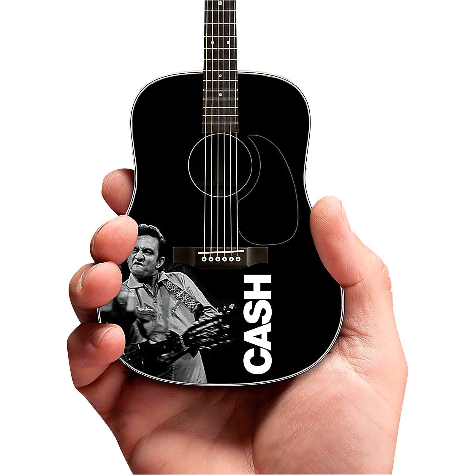 JOHNNY CASH - TRIBUTE BLACK MINI GUITAR