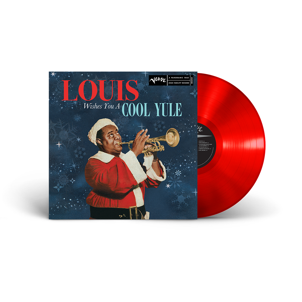 LOUIS ARMSTRONG 'LOUIS WISHES YOU A COOL YULE' LP (Red Vinyl)