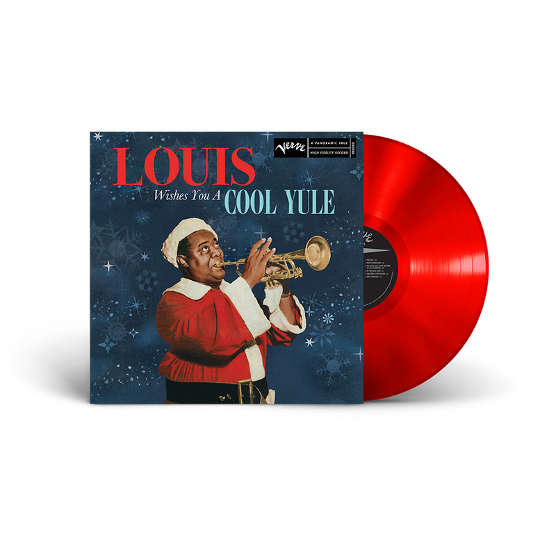 LOUIS ARMSTRONG 'LOUIS WISHES YOU A COOL YULE' LP (Red Vinyl)
