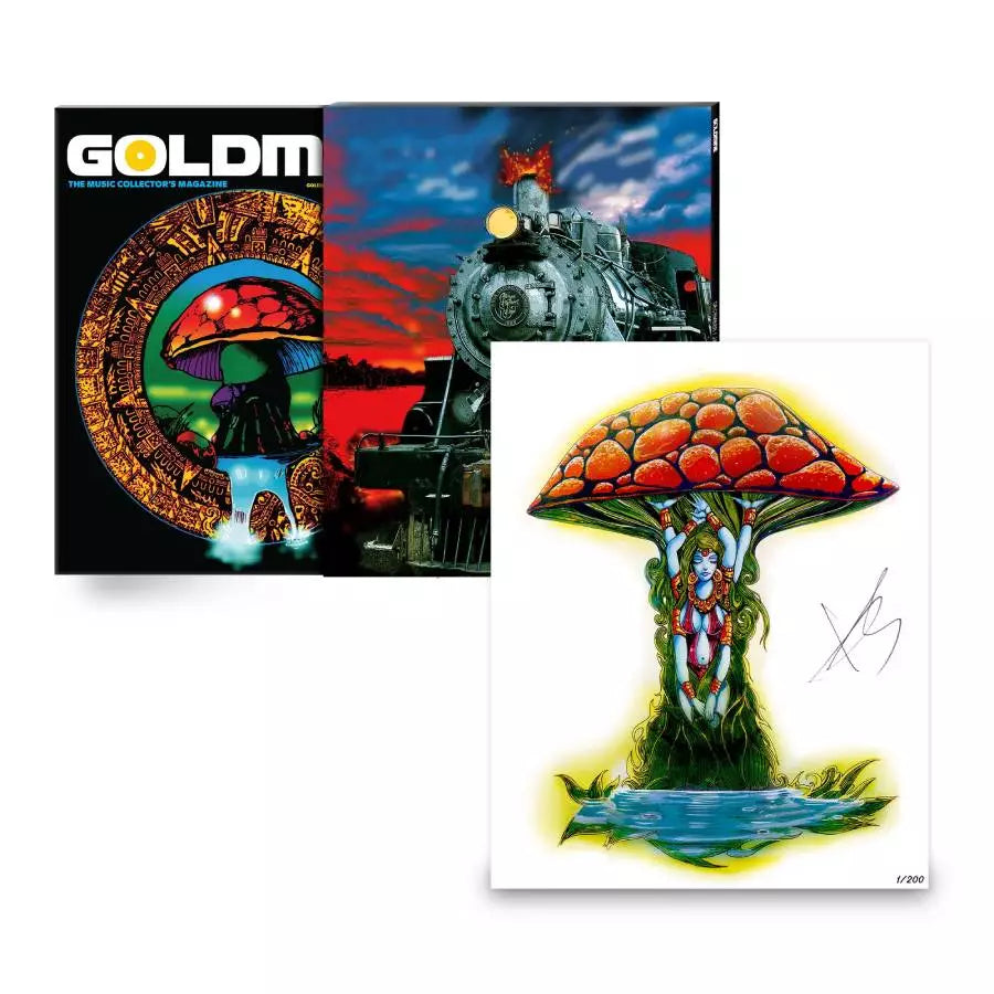 GOLDMINE MAGAZINE: THE ALLMAN BROTHERS BAND – DEC/JAN 2023 ALT COVER w/ HAND-NUMBERED SLIPCASE & HAND-SIGNED IOANNIS ART PRINT