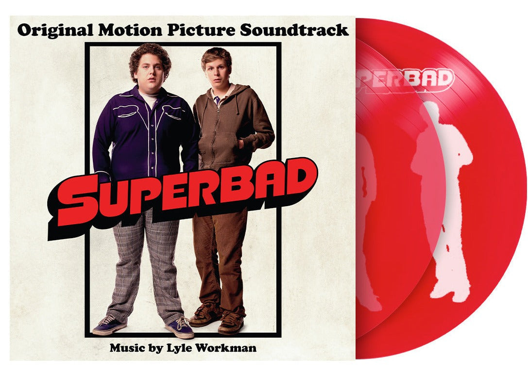 'SUPERBAD' MOTION PICTURE SOUNDTRACK 2LP (Limited Edition - Only 300 Made, transparent red vinyl w/ screen printed D Side)