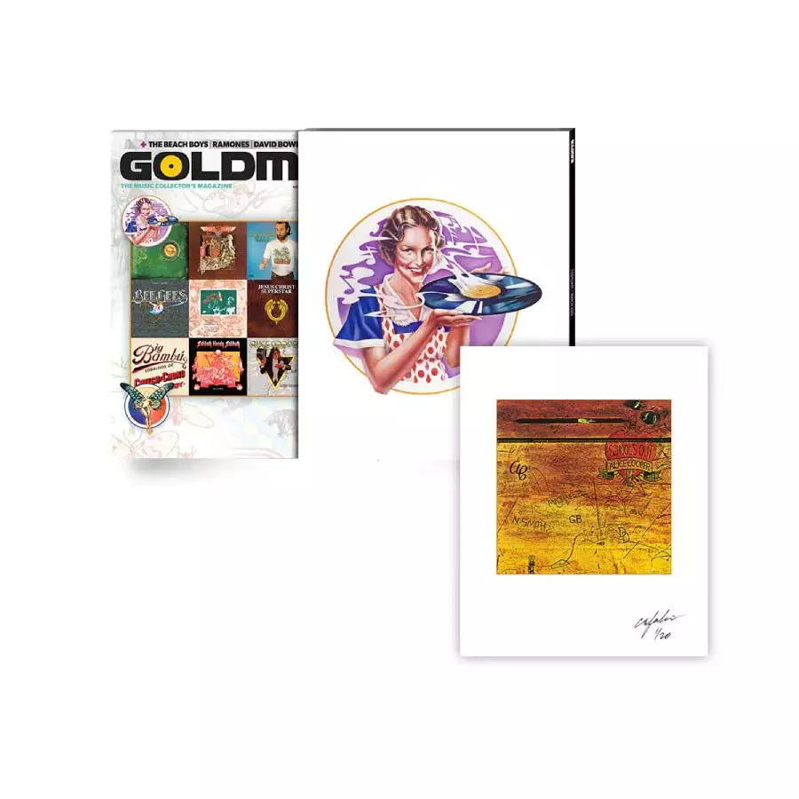 GOLDMINE MAGAZINE: ERNIE CEFALU – FEB/MAR 2023 ALT COVER w/ HAND-NUMBERED SLIPCASE & HAND-SIGNED/NUMBERED ERNIE CEFALU ART PRINT