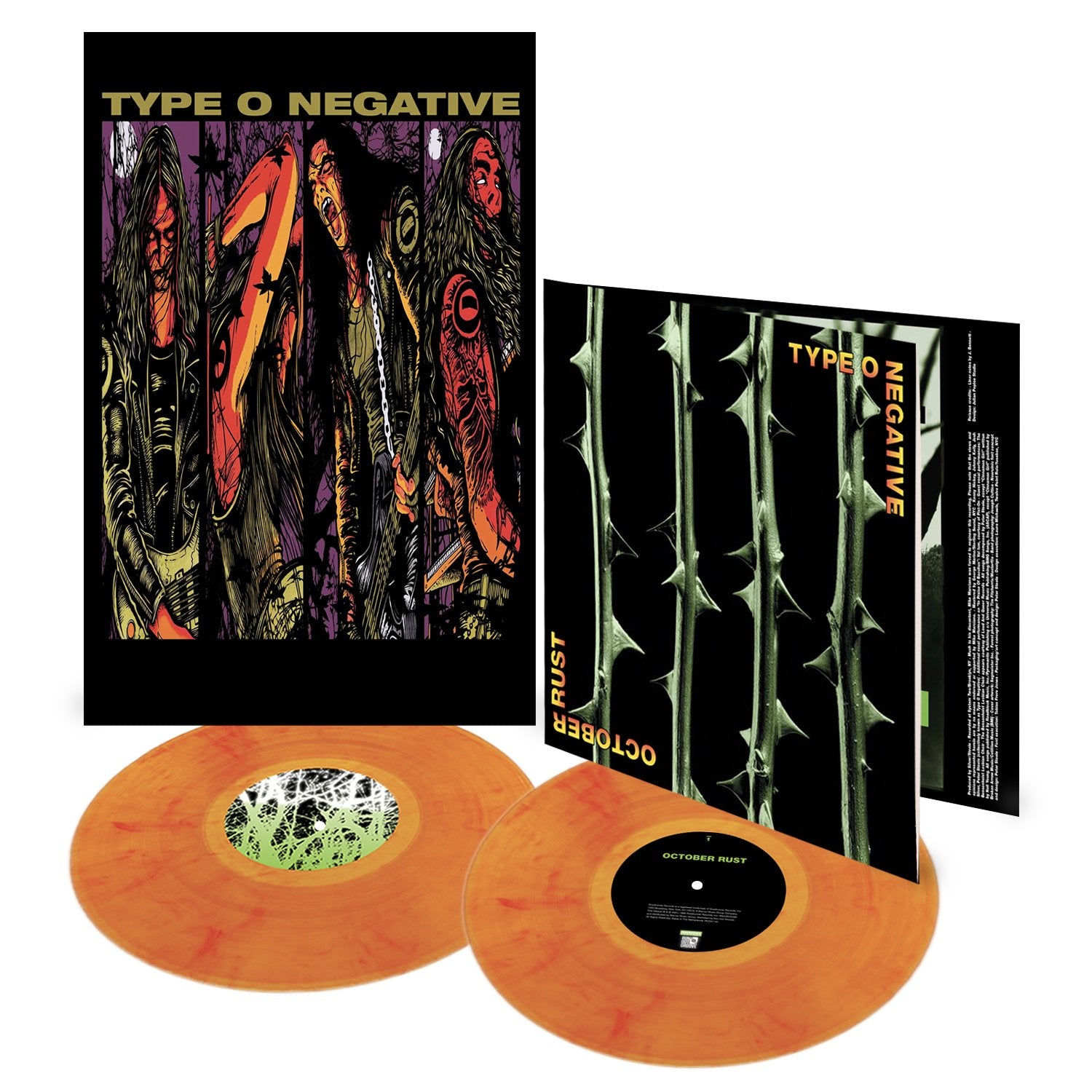 TYPE O NEGATIVE 'OCTOBER RUST' 2LP (Limited Edition – Only 1000 Made, Orange Mix Vinyl)