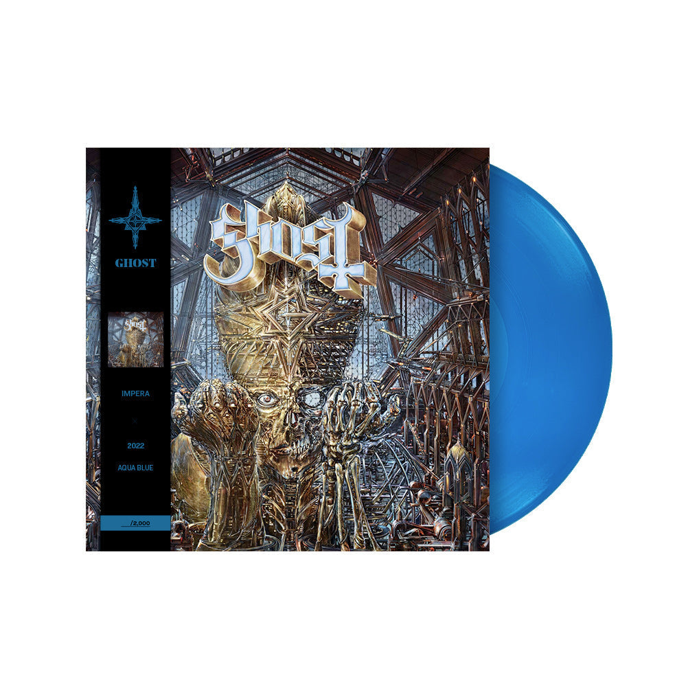 GHOST 'IMPERA' LP (Blue Vinyl) + PAPA EMERITUS IV FUNKO POP! ROCKS FIGURE