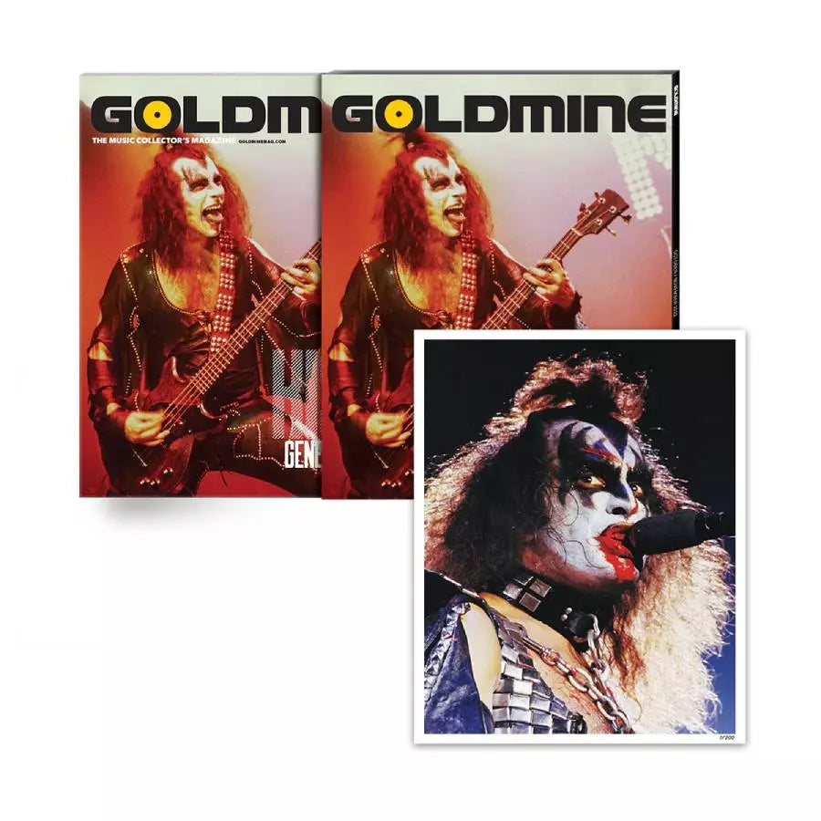 GOLDMINE MAGAZINE: OCT/NOV 2022 ISSUE FEATURING KISS' GENE SIMMONS –  ALT COVER HAND-NUMBERED SLIPCASE & PHOTO PRINT