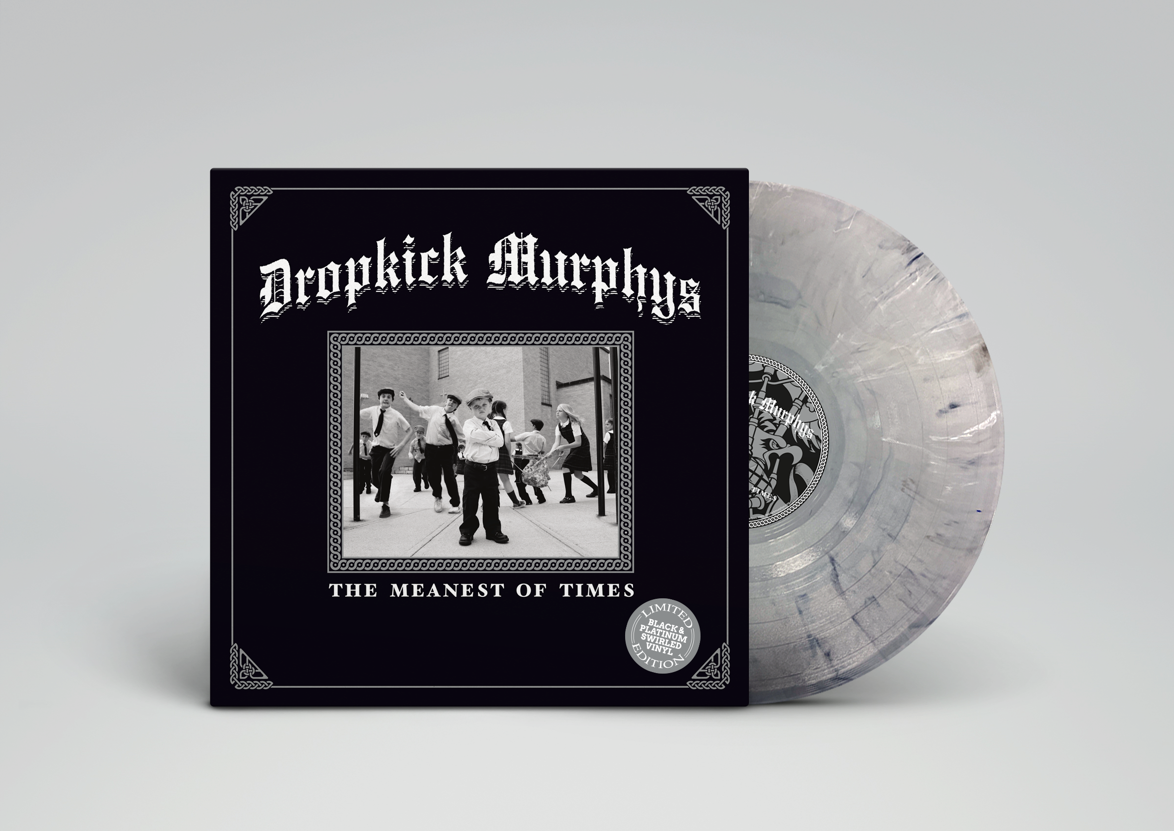 DROPKICK MURPHYS 'THE MEANEST OF TIMES' LP (Limited Edition – Only 500 Made, Black & Platinum Swirl Vinyl)
