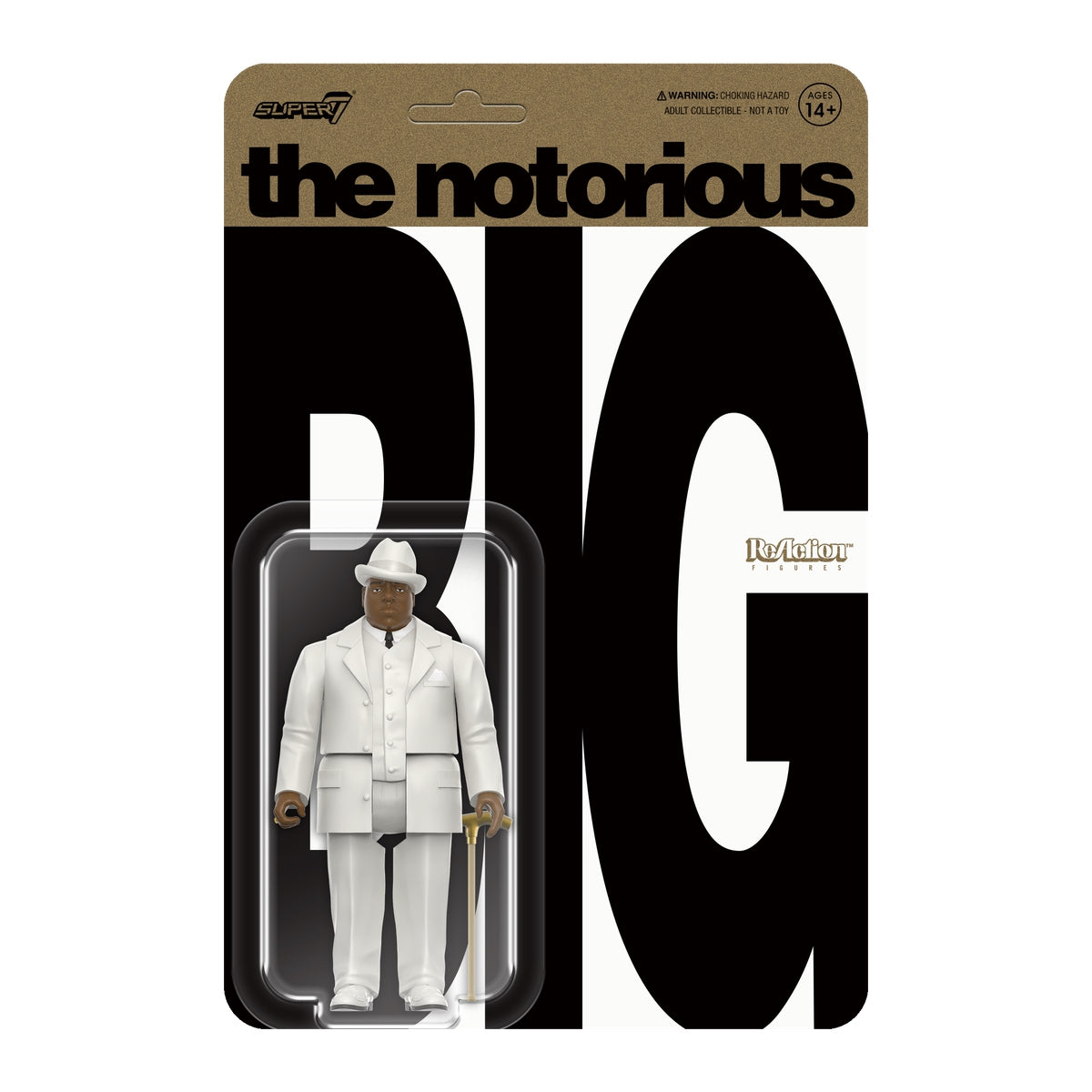 THE NOTORIOUS B.I.G REACTION FIGURE - WHITE SUIT