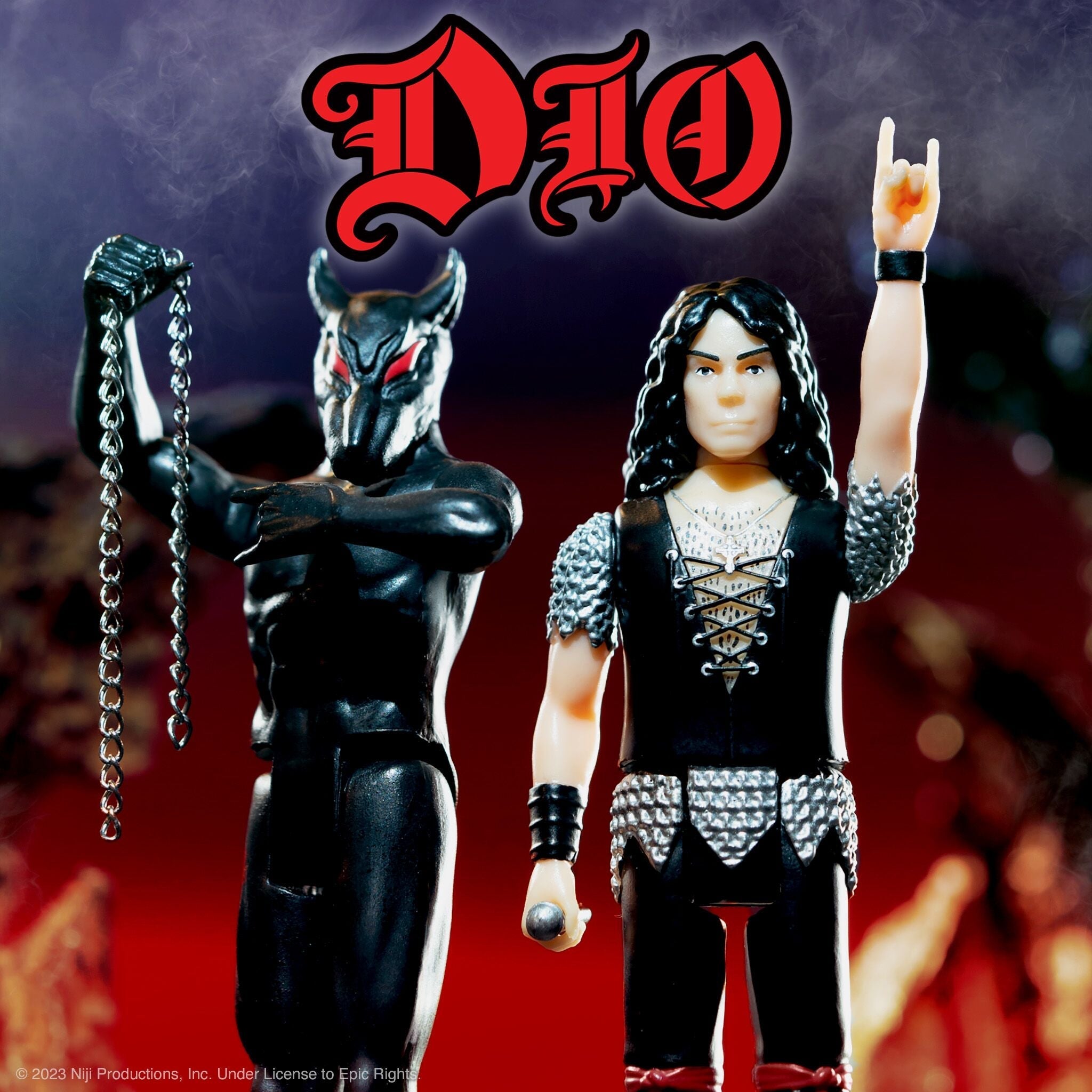 RONNIE JAMES DIO AND MURRAY WAVE 1 REACTION FIGURE SET