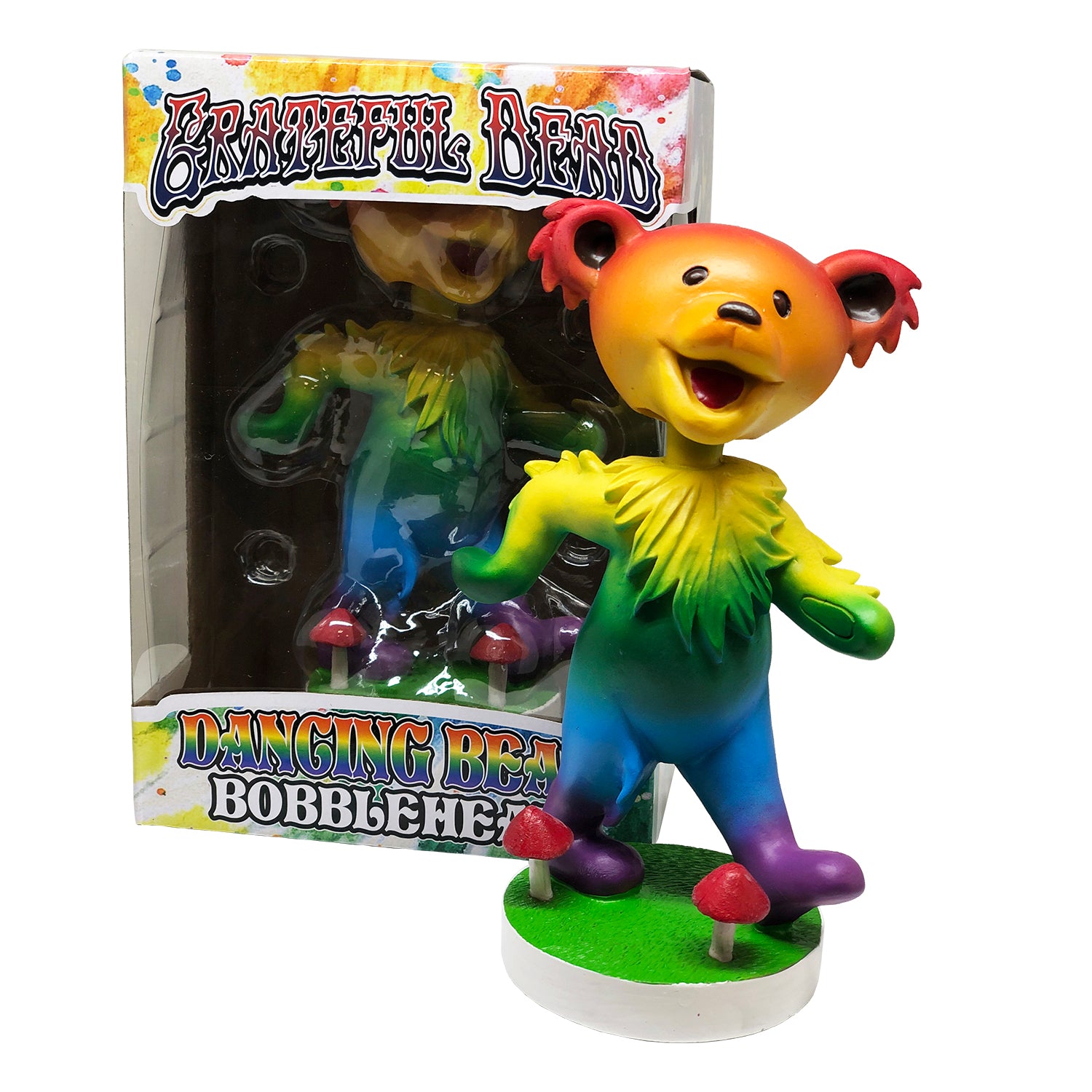 GRATEFUL DEAD DANCING BEAR BOBBLEHEAD - RAINBOW