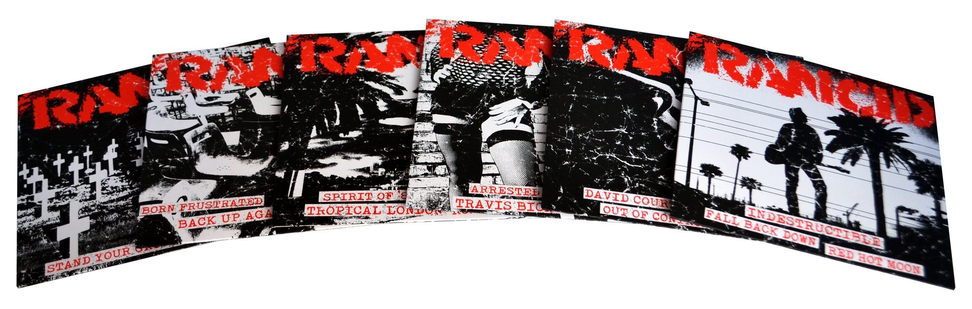 RANCID 'INDESTRUCTIBLE' 6x7" SINGLES (White & Red Splatter Vinyl)