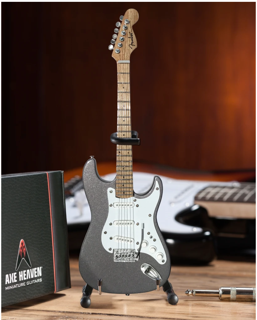 ERIC CLAPTON - PEWTER FENDER STRAT MINI GUITAR