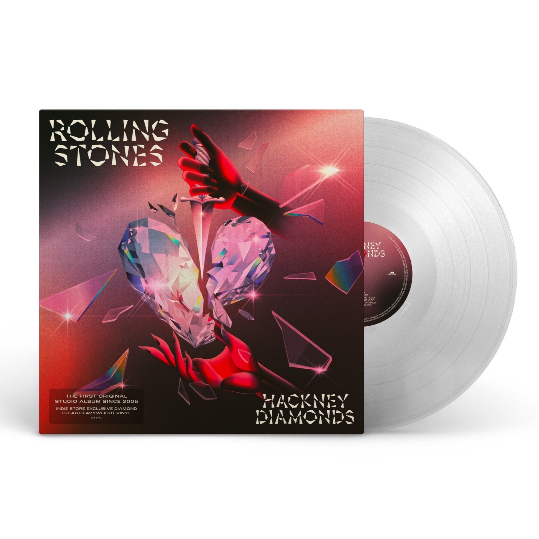 THE ROLLING STONES 'HACKNEY DIAMONDS' LP (Clear Vinyl)
