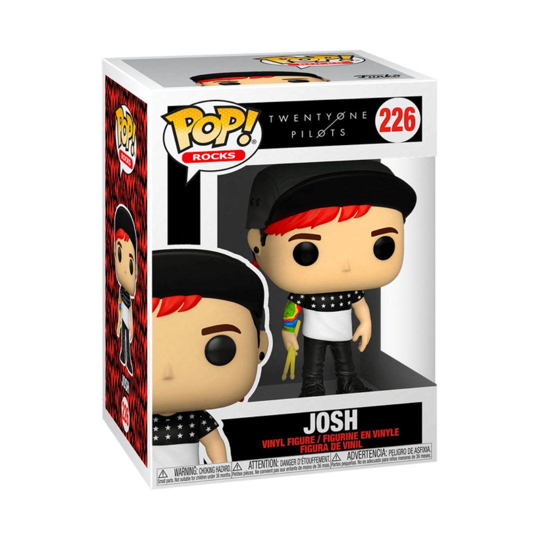 TWENTY ONE PILOTS STRESSED OUT JOSH DUN FUNKO POP! ROCKS FIGURE DISPLAY