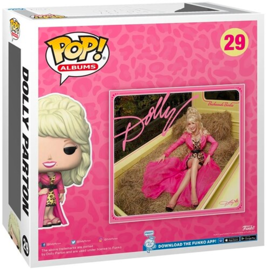 DOLLY PARTON BACKWOODS BARBIE FUNKO POP! ALBUMS FIGURE WITH CASE