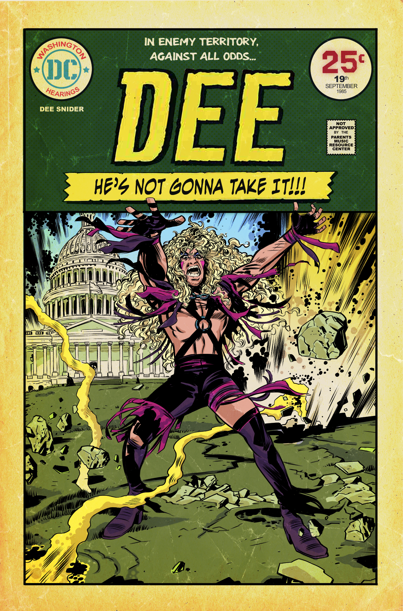 DEE SNIDER: HE'S NOT GONNA TAKE IT DELUXE HARDCOVER GRAPHIC NOVEL