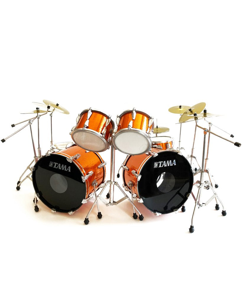 METALLICA - LARS ULRICH - MAGNETIC ORANGE MINI TAMA DRUM KIT