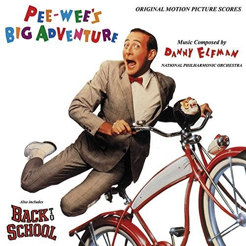 PEE-WEE'S BIG ADVENTURE/BACK TO SCHOOL LP (Red Vinyl, Music by Danny Elfman)