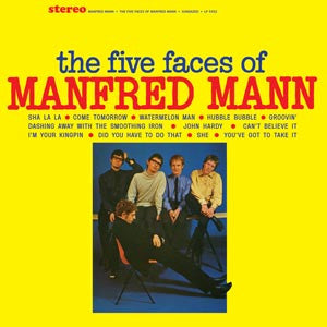 MANFRED MANN 'THE FIVE FACES OF MANFRED MANN' LP