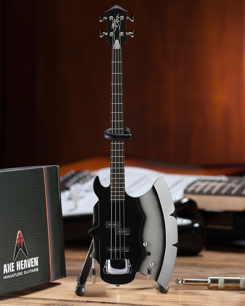 KISS - GENE SIMMONS - SIGNATURE AXE BASS MINI GUITAR