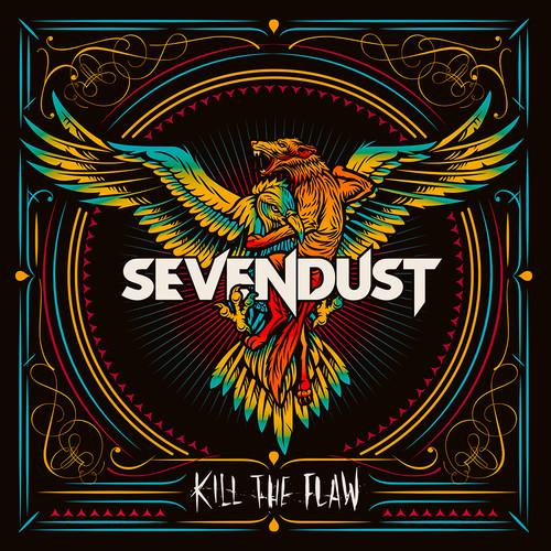 SEVENDUST 'KILL THE FLAW' LP (Black & Cyan Vinyl)