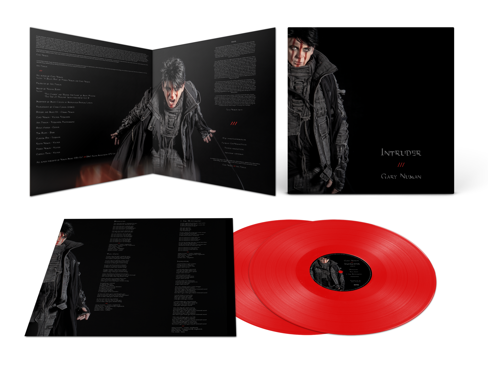 GARY NUMAN 'INTRUDER' 2LP (Red Vinyl)