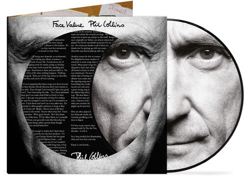 PHIL COLLINS 'FACE VALUE' LP (Picture Disc)
