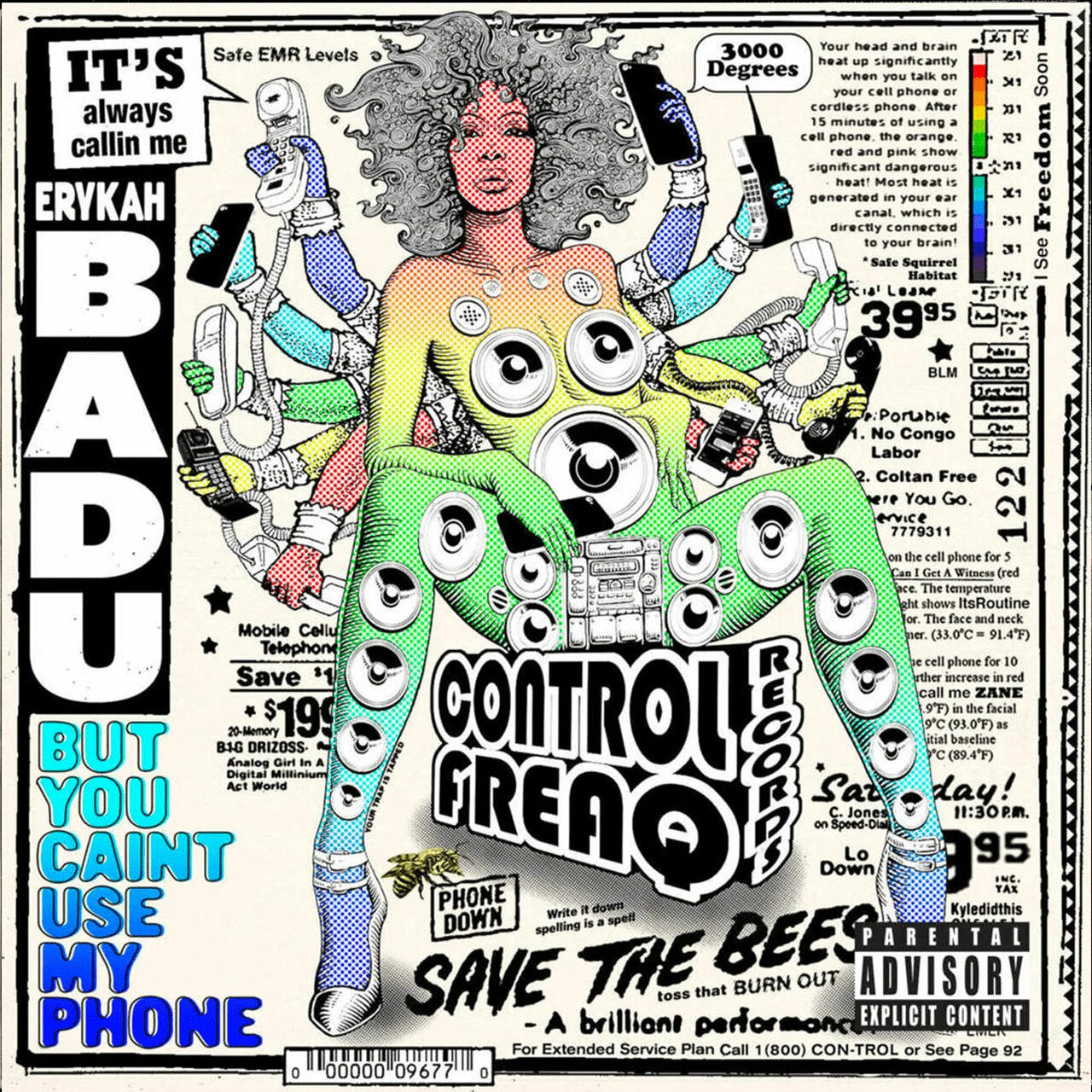 ERYKAH BADU 'BUT YOU CAINT USE MY PHONE' LP (Purple Vinyl)