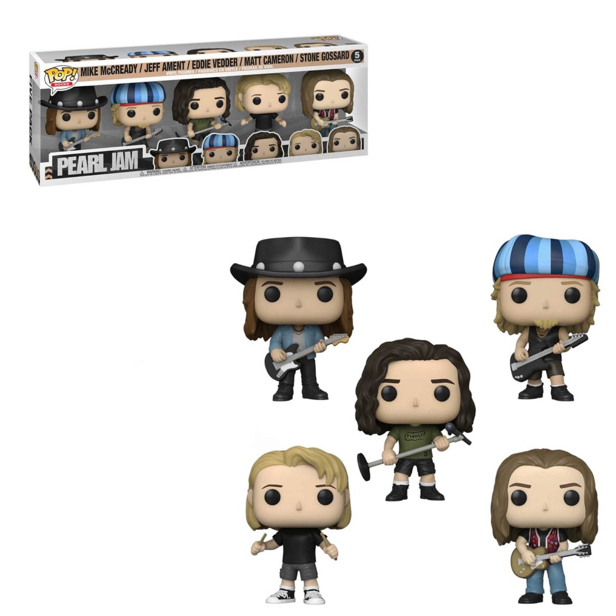 PEARL JAM 5 PACK SET FUNKO POP! ROCKS FIGURE