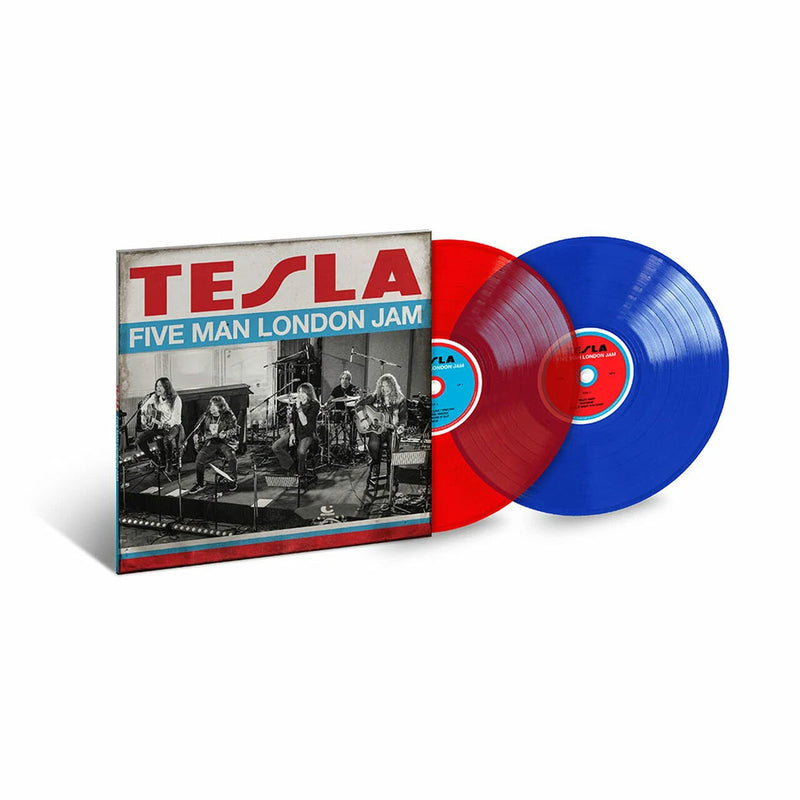 TESLA 'FIVE MAN LONDON JAM' CLEAR RED AND CLEAR BLUE 2LP